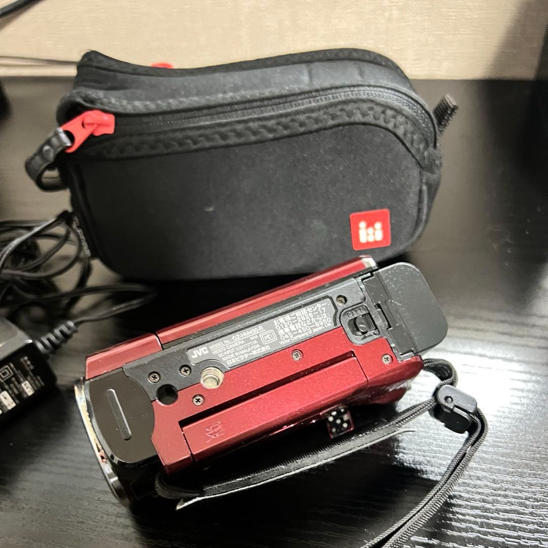 JVC Everio HDビデオカメラ 赤Everio GZ-HM450-R