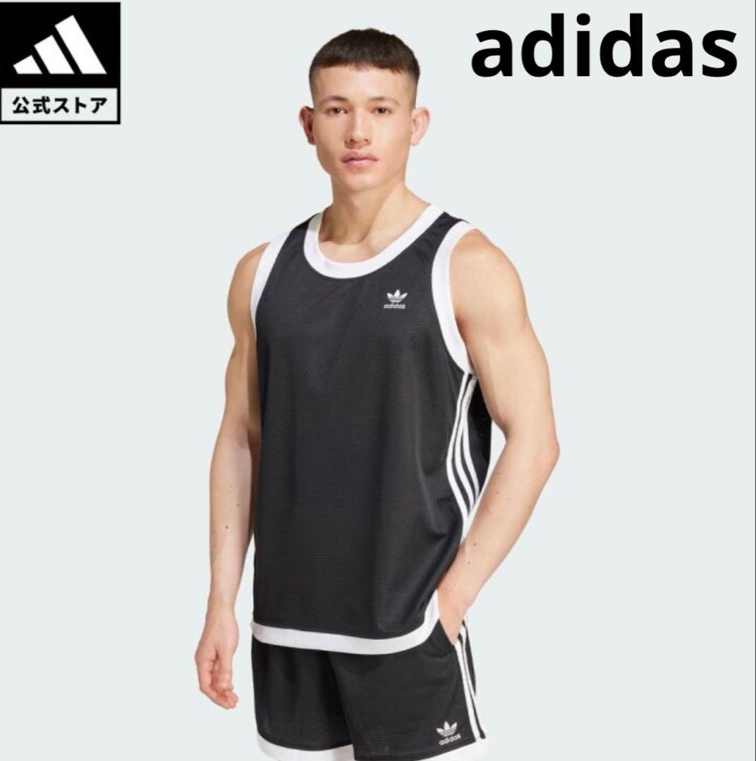 【極美品】adidas アディダス タンクトップ ノースリーブ メッシュ 2XL