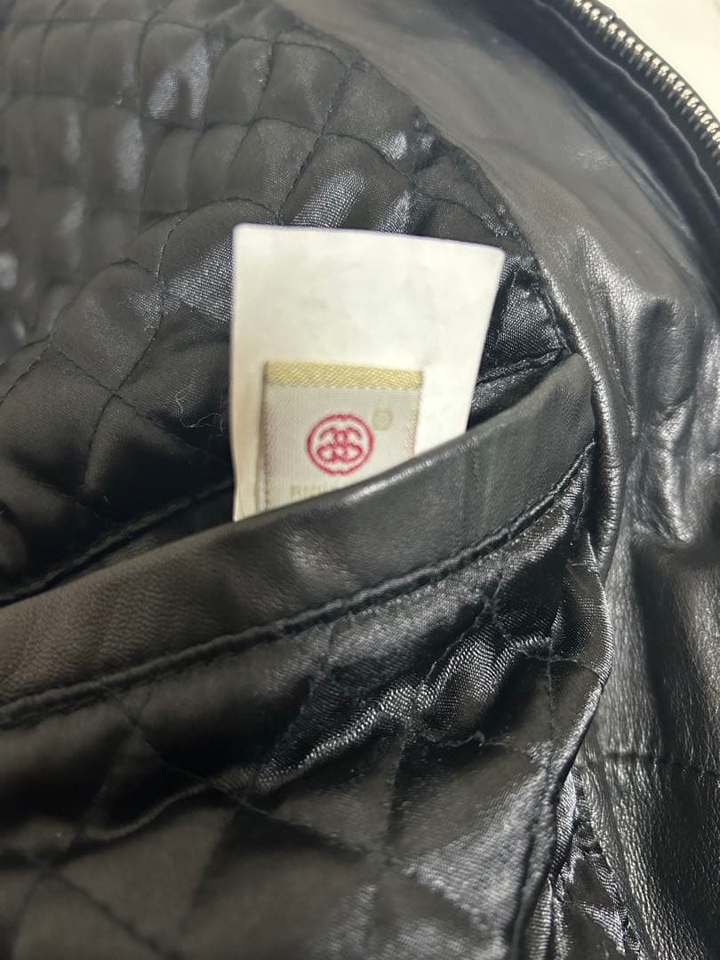 Stussy レザージャケット シングルライダース ステューシー ラムレザー