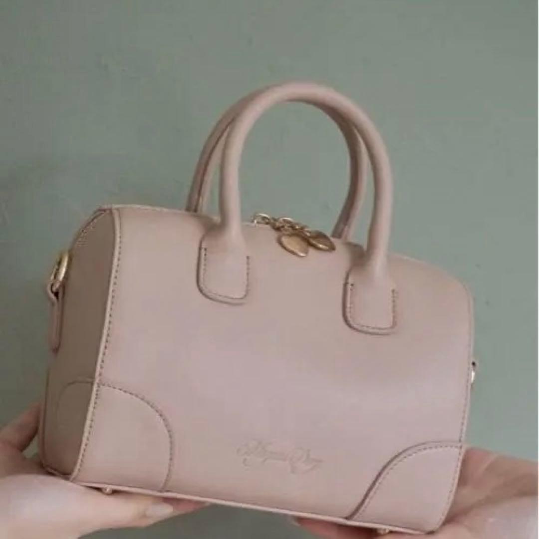 セールmuget ミュゲ2waybostonbagpinkショルダートートバッグ