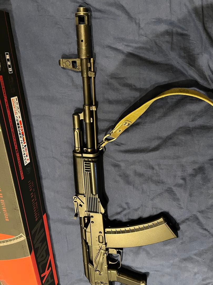 【フルセット】マルイ次世代電動ガンAK74MN、サイドレール、スリング、サイト付