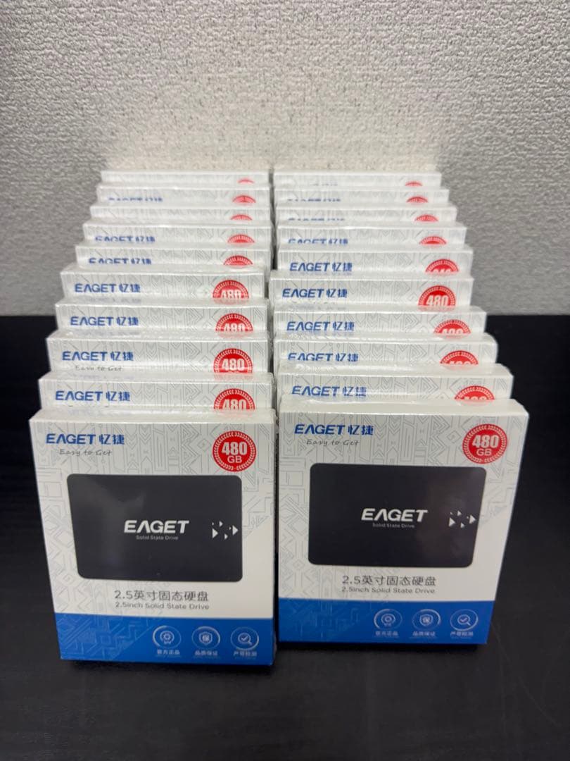 新品未開封EAGET 480GB 2.5インチ SATA3 SSD 20個