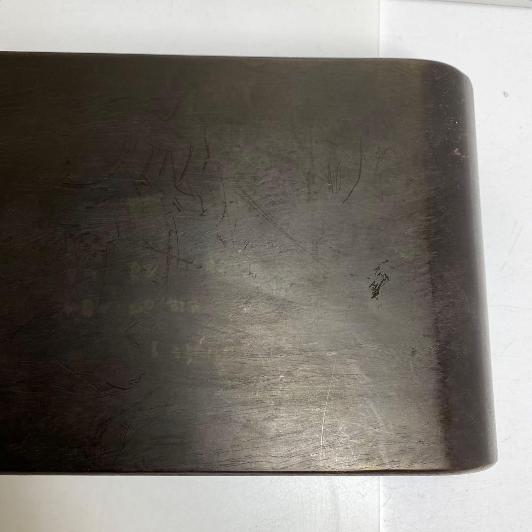 唐物　唐木　肉厚くりぬき曲台　幅約40㎝　3125gトコト東さ8-0107☆2F