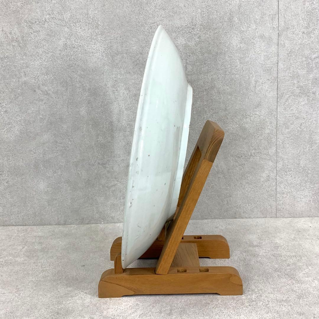 直径40cm ! 大皿 松に鶴 縁起 アンティーク 昭和レトロ 伊万里⑧