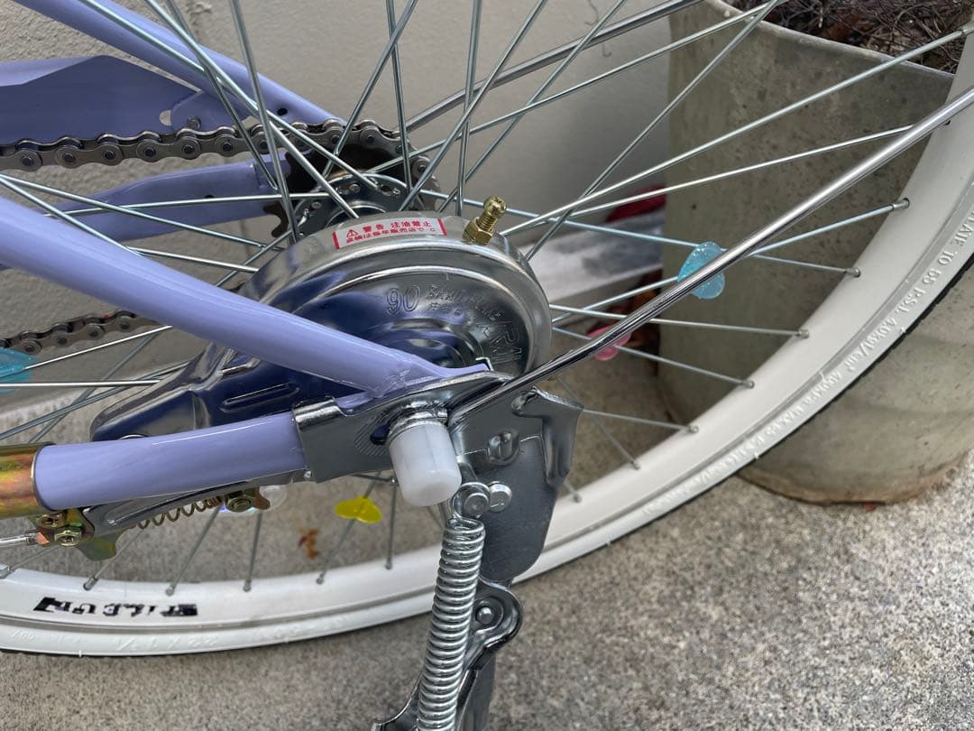 (引取限定　神奈川)子供自転車　中古　スパイスアップ 22インチ　ラベンダー