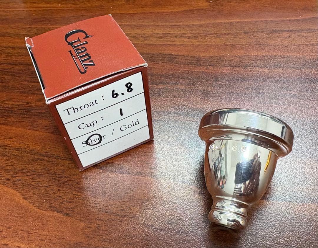 Glanz グランツ マウスピース カップ1（6.8）、バックボア4（6.8）