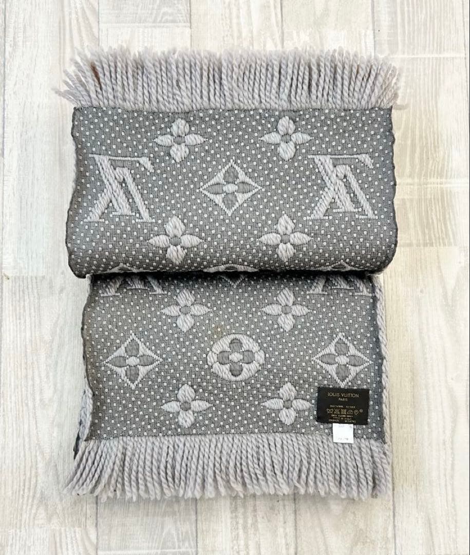【Louis Vuitton】ロゴマフラー グリペルル定番男女兼用