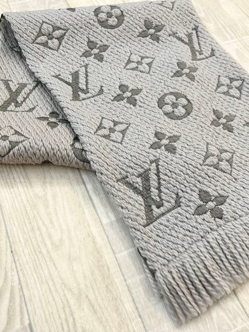 【Louis Vuitton】ロゴマフラー グリペルル定番男女兼用