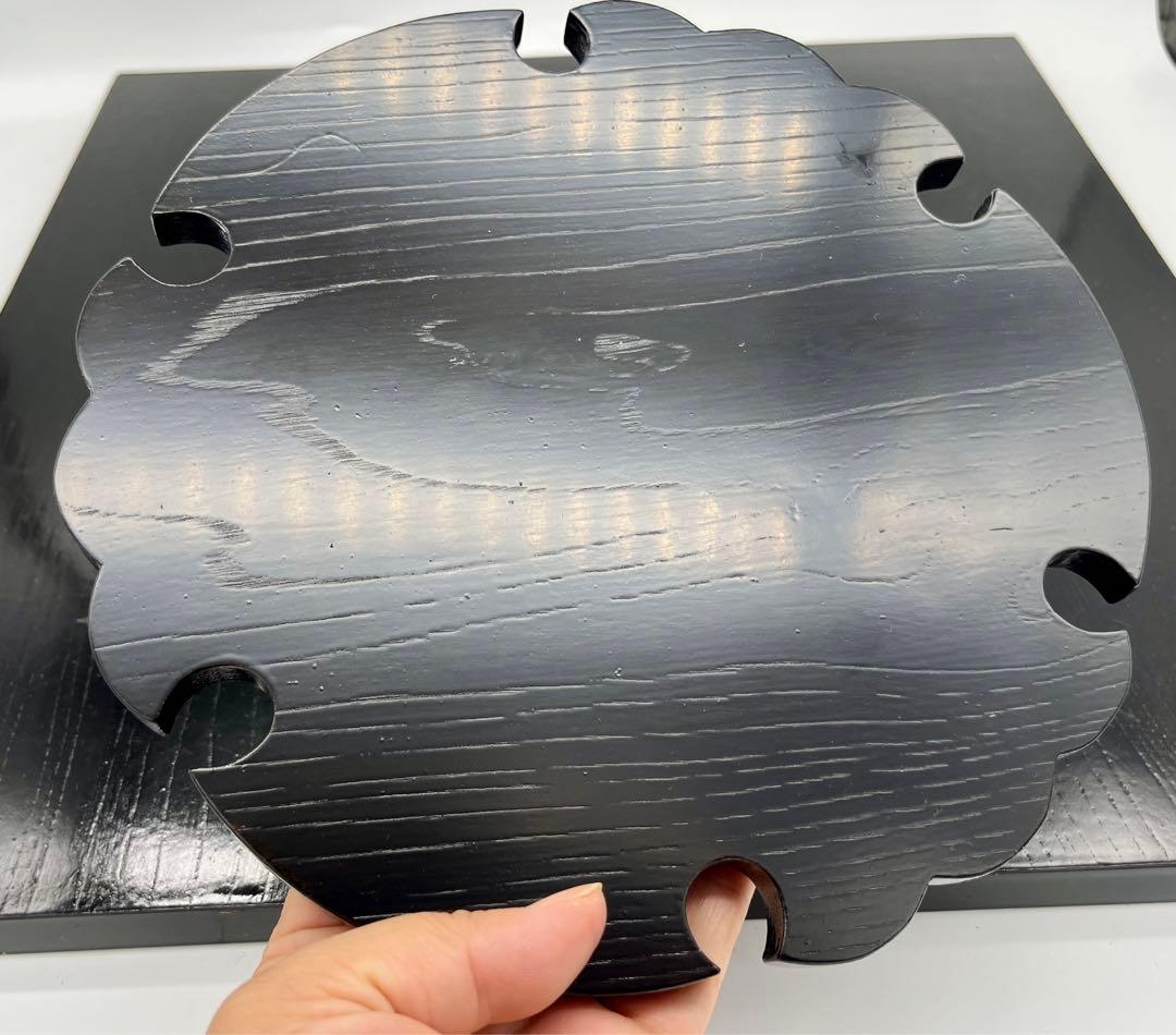 専用です。輪島塗 大雅堂　雪輪敷板　茶道具　木製漆器　未使用品