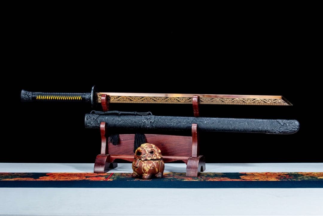 龍鳳墨龍 美術刀 模擬刀 日本刀 模造刀 鑑賞用 武具