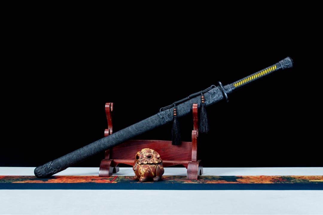 龍鳳墨龍 美術刀 模擬刀 日本刀 模造刀 鑑賞用 武具