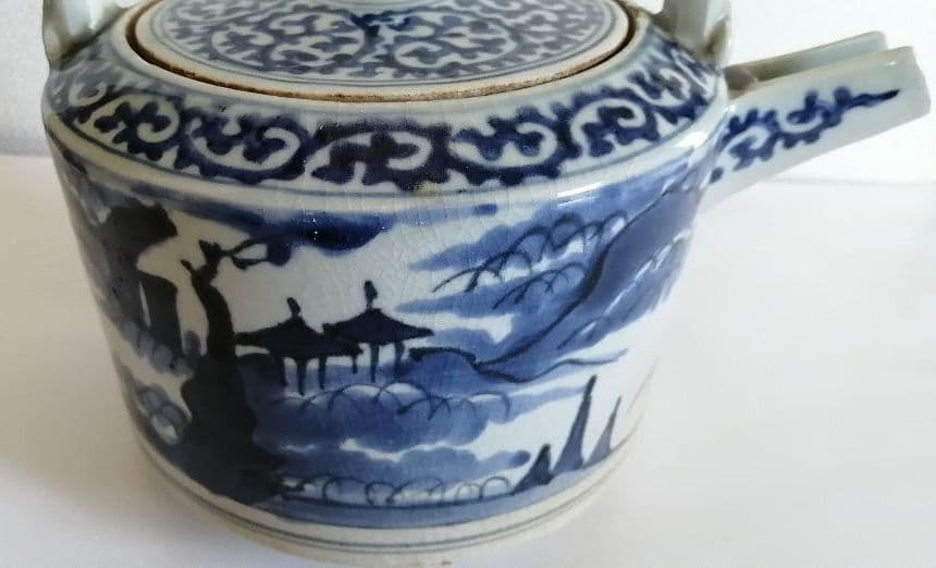 古伊万里　蛸唐草酒つぎ