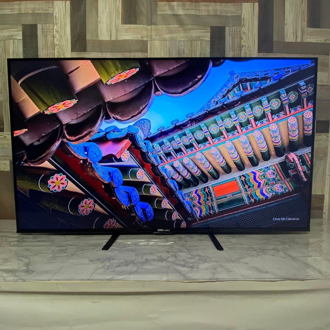 Mr.Tb@さん専用受渡2年前購入DMM55型4Kモニタースピーカー内蔵新品リモ