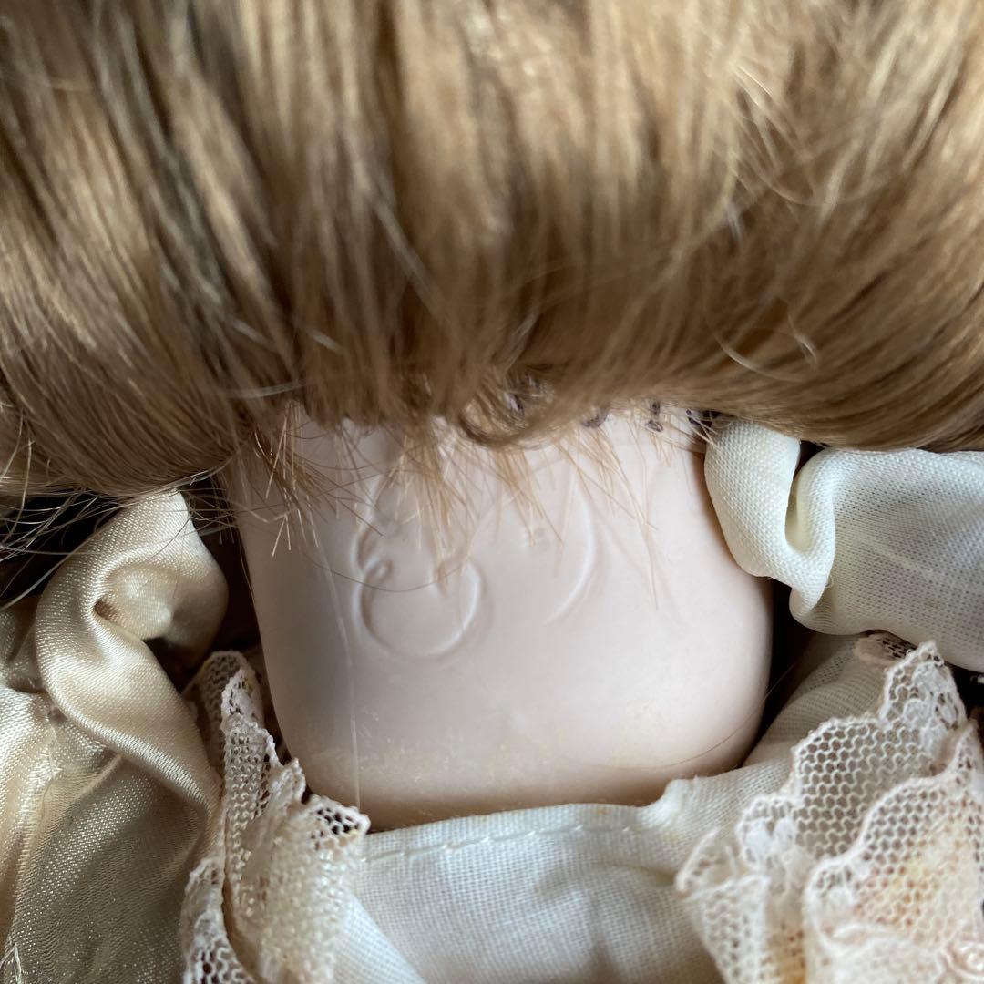 コレクションドール　ビスクドール　オープンマウス　刻印あり