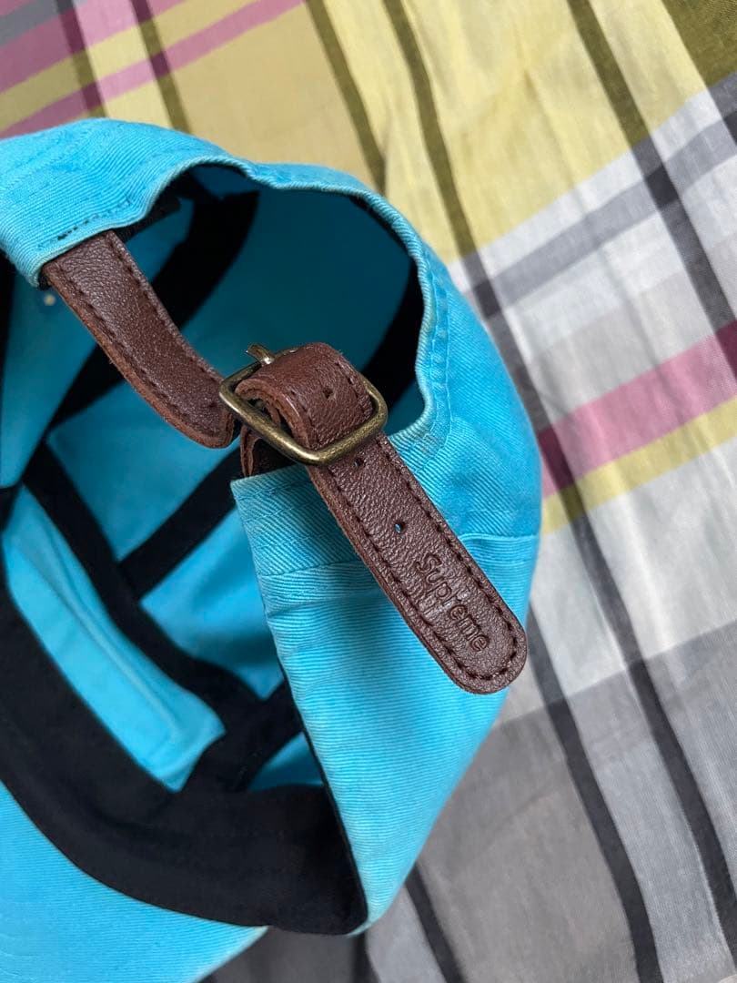 Supreme Washed Chino Twill Camp Cap 水色