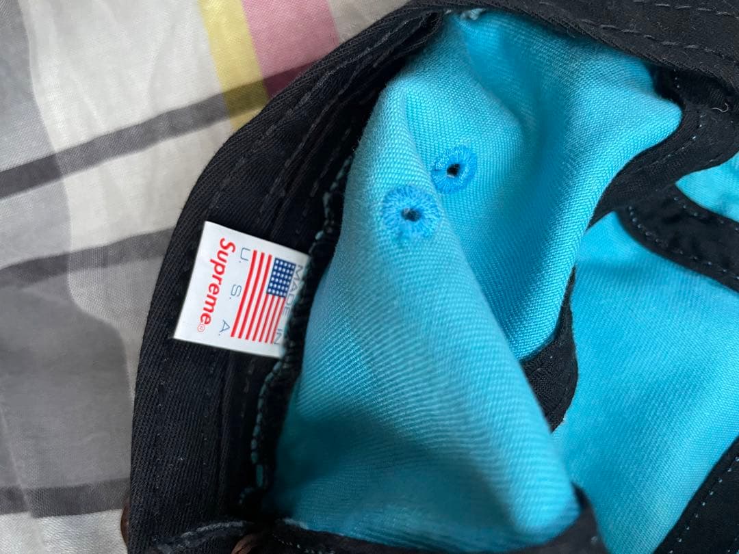 Supreme Washed Chino Twill Camp Cap 水色