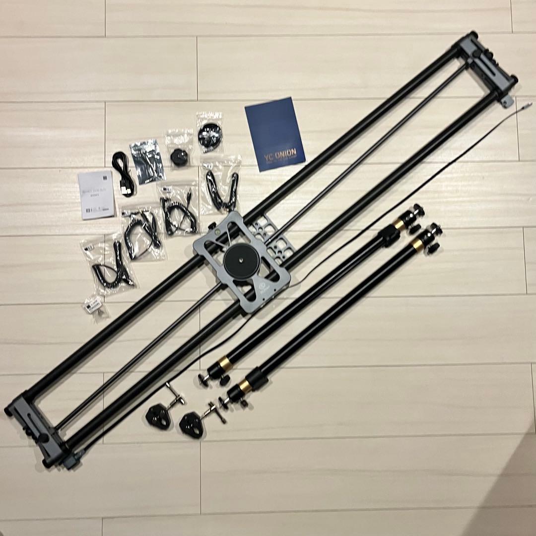 【未使用品】 YC Onion電動カメラスライダー120cm+三脚サポートアーム
