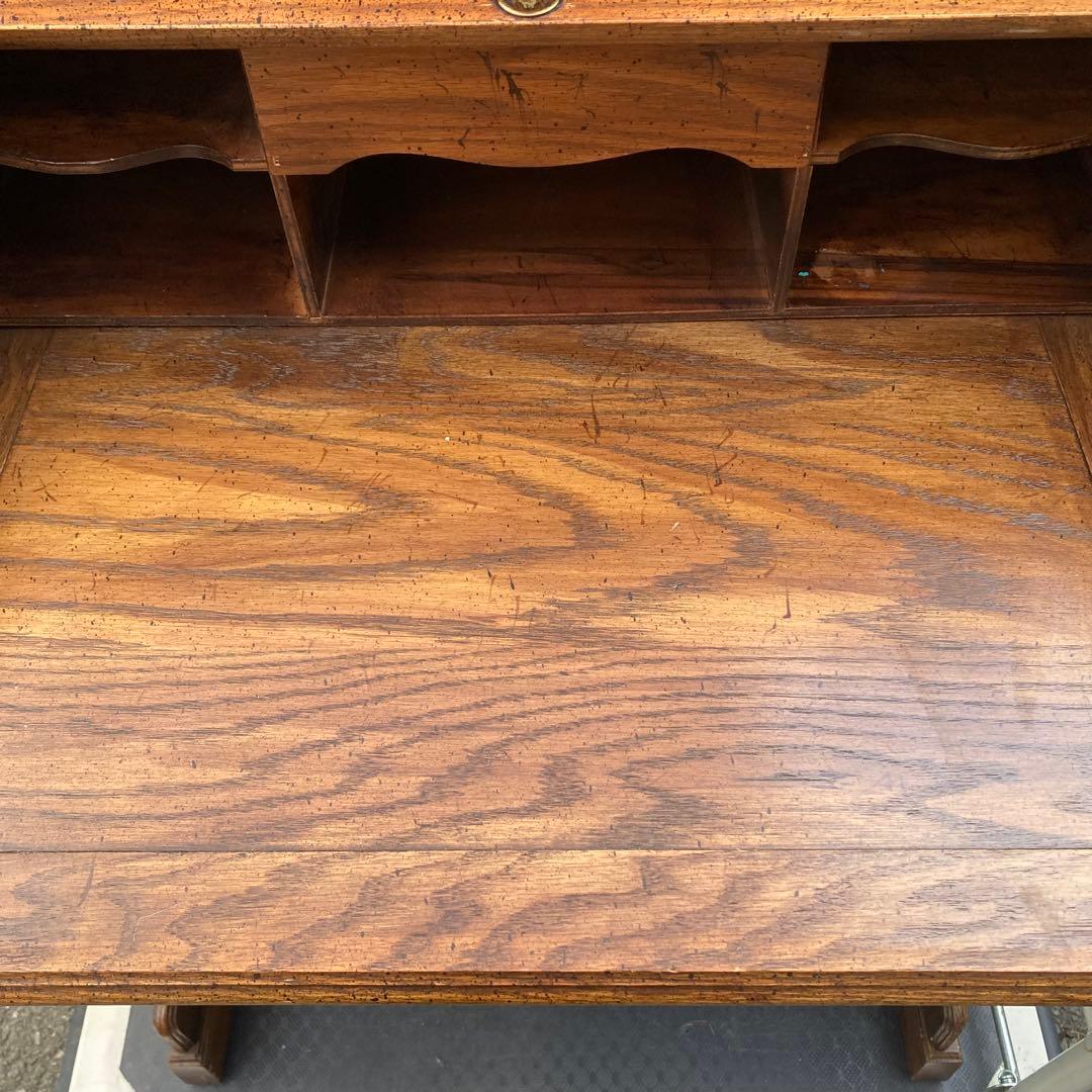 アンティーク　ヴィンテージ　蛇腹　ライティングビューロー　デスク　机　ドレッサー