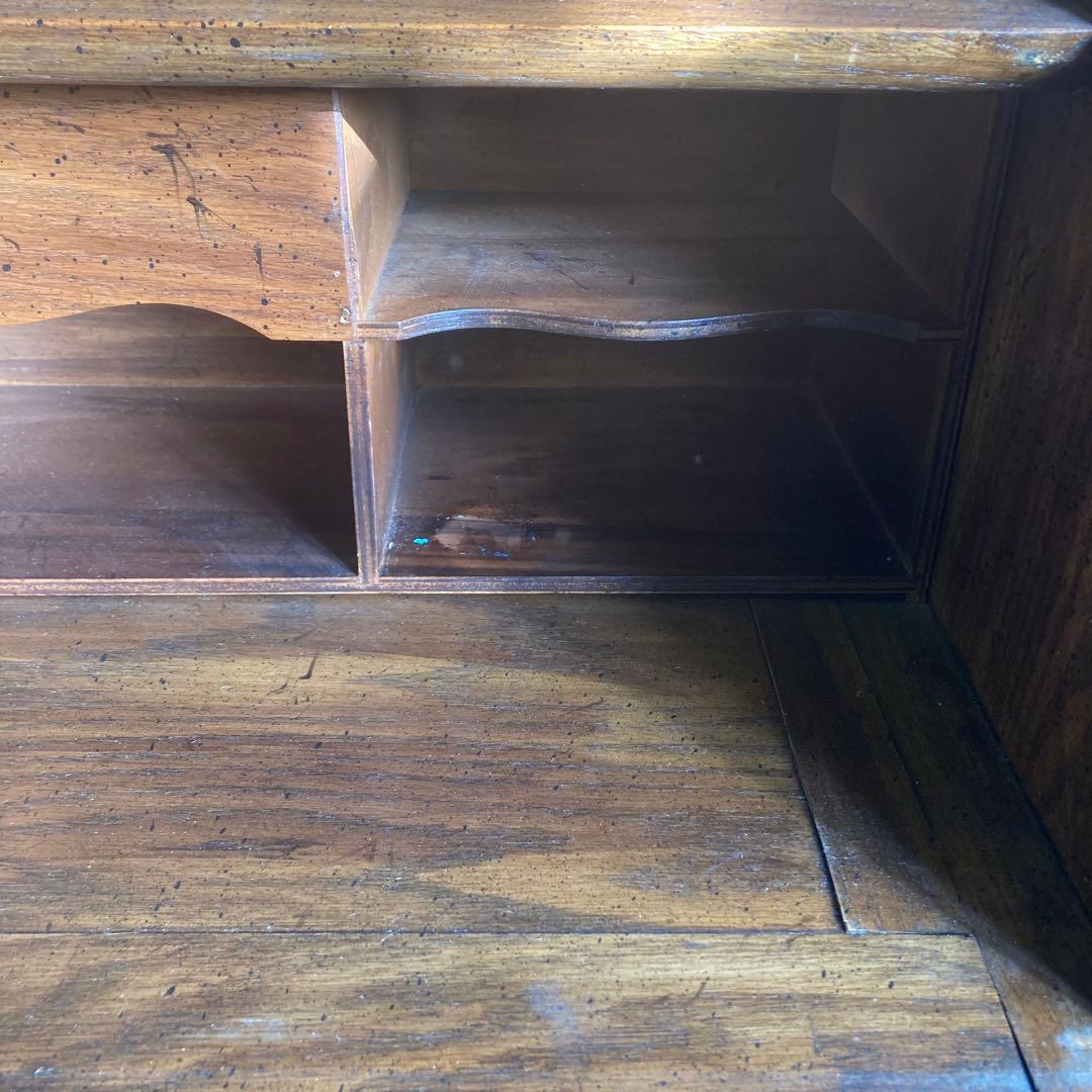 アンティーク　ヴィンテージ　蛇腹　ライティングビューロー　デスク　机　ドレッサー