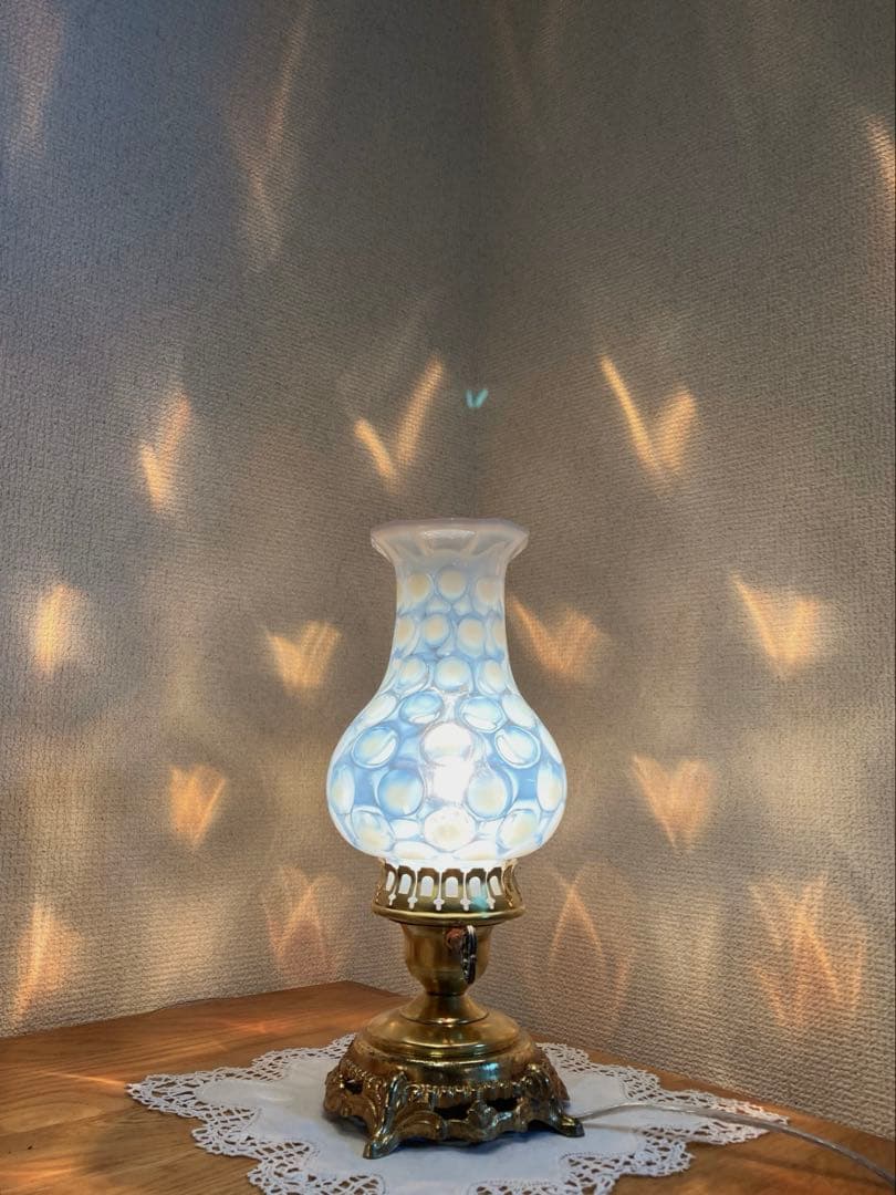 フェントン　1930年　ランプスタンド　アンティークシェード　ランプスタンド