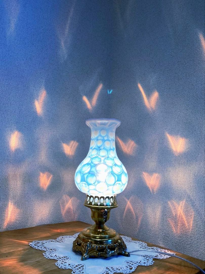 フェントン　1930年　ランプスタンド　アンティークシェード　ランプスタンド