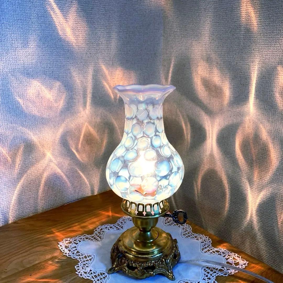 フェントン　1930年　ランプスタンド　アンティークシェード　ランプスタンド