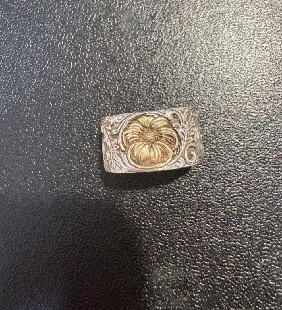 SAAD シルバー 925K24 プルメリア 17号