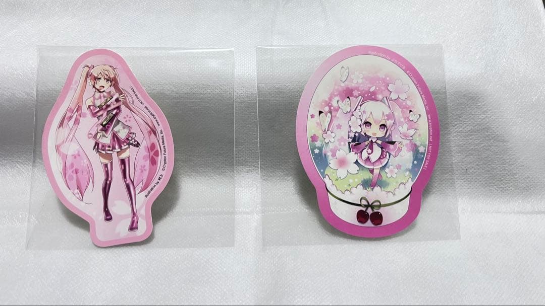 初音ミク 桜ミク ラバーストラップ 非売品ステッカー フィギュア まとめ売り