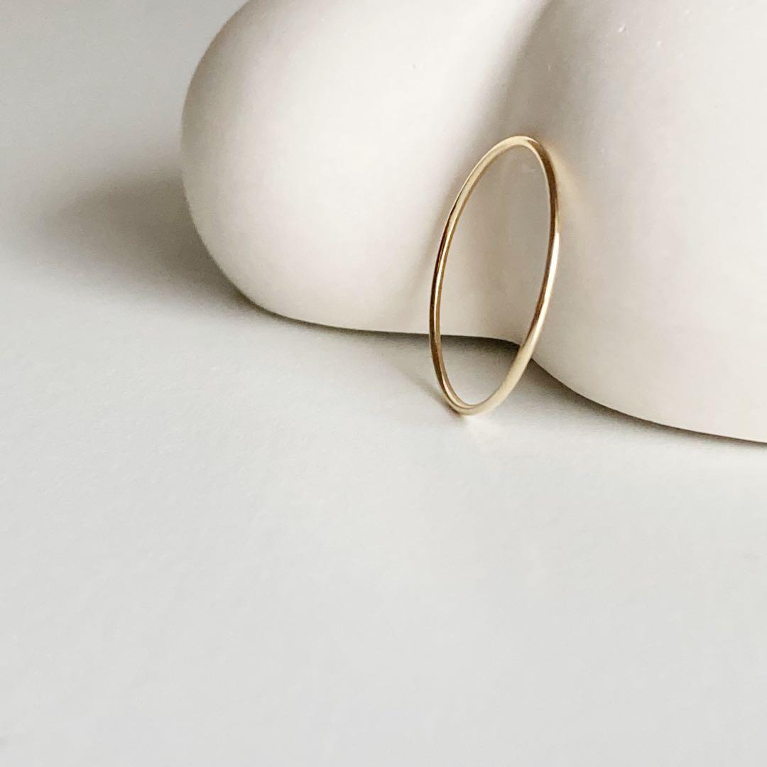 大特価！！早いもの勝ち！新品 日本製 高品質 18金 K18 リング 15号