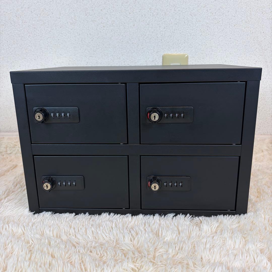 送料無料 貴重品ロッカー2個セット ダイヤル式 鍵付き