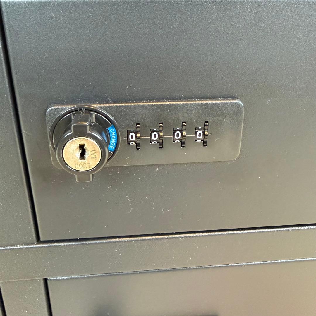 送料無料 貴重品ロッカー2個セット ダイヤル式 鍵付き
