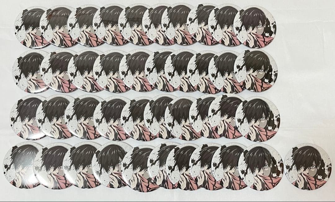 ブルーロック　墨絵風ちょいでか缶バッジ　糸師凛　41個