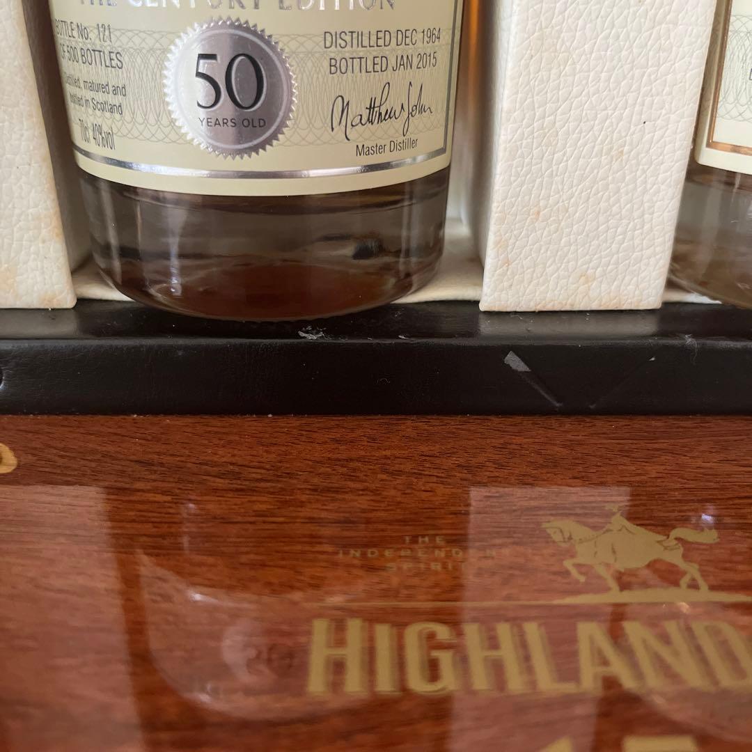 ＨＱ１５６１センチュリーエディションブレンデッド５０年＆シングルモルト５２年２本