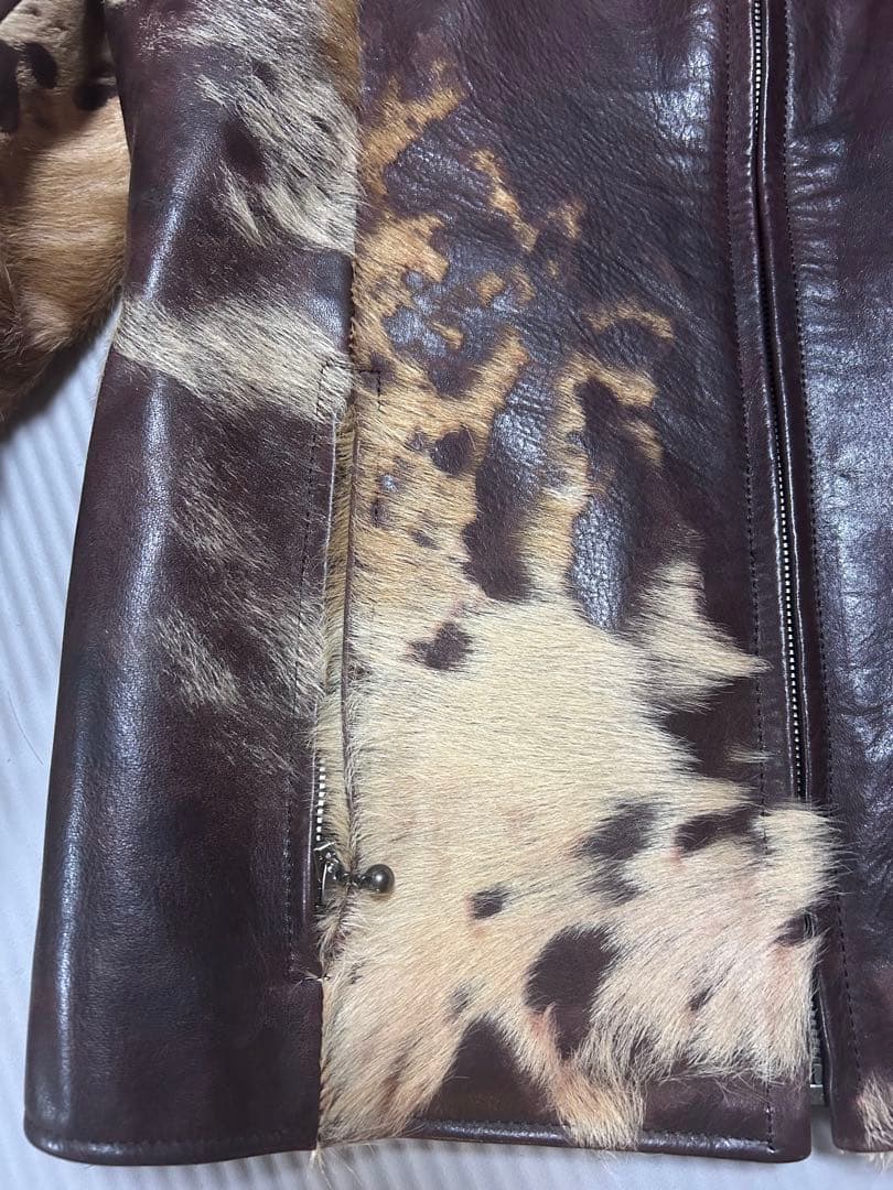 5351 r 最高級　ハラコ　レザージャケット