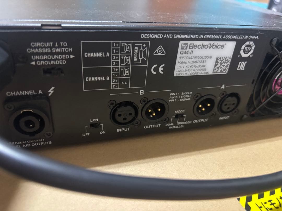 EV Q44 パワーアンプ