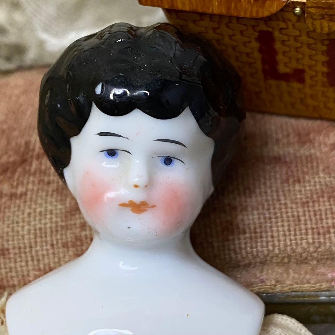 ドイツアンティーク チャイナヘッドドール 18.5cm