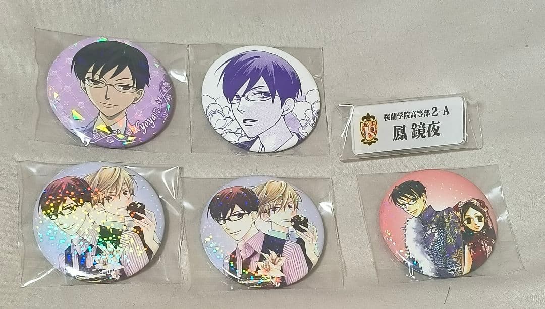 桜蘭高校ホスト部 鳳鏡夜 コラボカフェ ネームバッジ