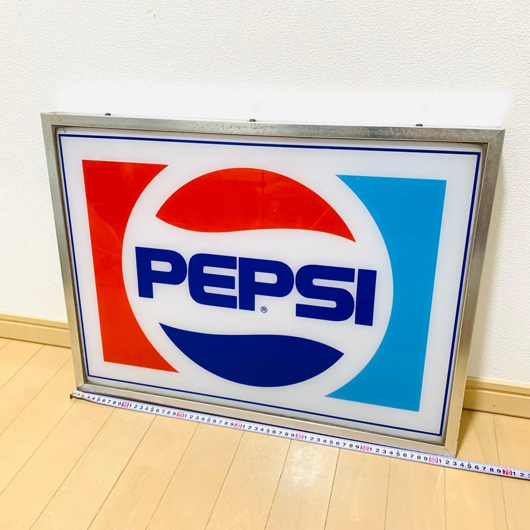 ペプシ PEPSI プラスチック 看板 電飾 フレーム