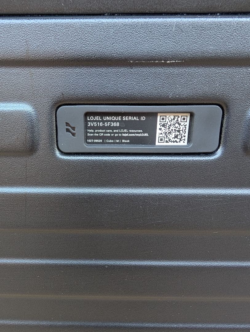 LOJEL ブラックキャリーケース 4輪キャスター付き