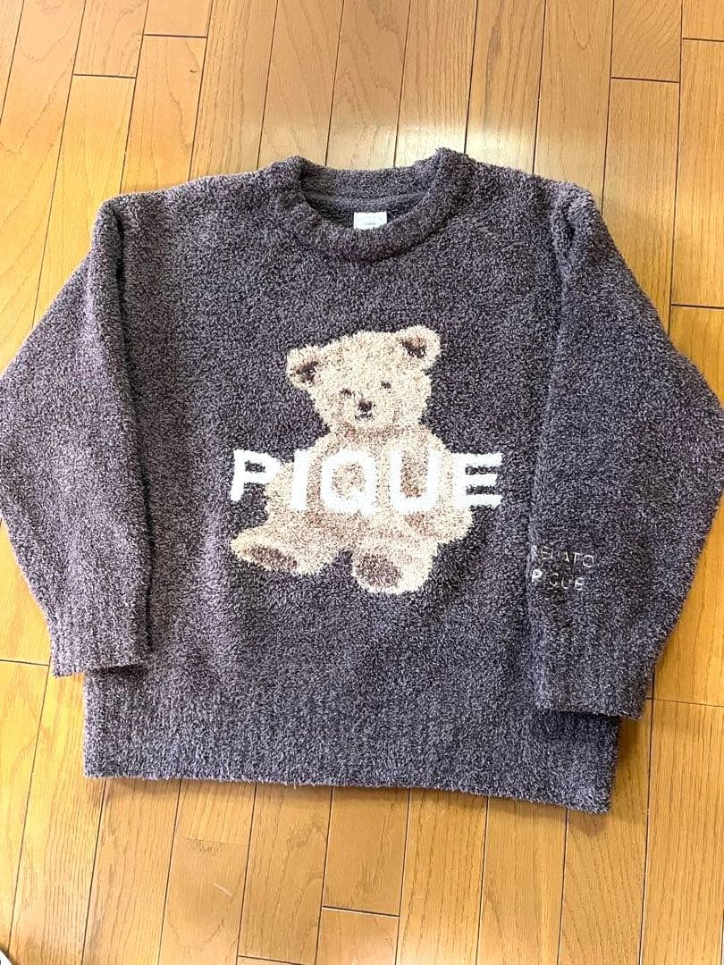 けんや・ジェラート・ピケ・ルームウェア Mサイズ クマ刺繍付き