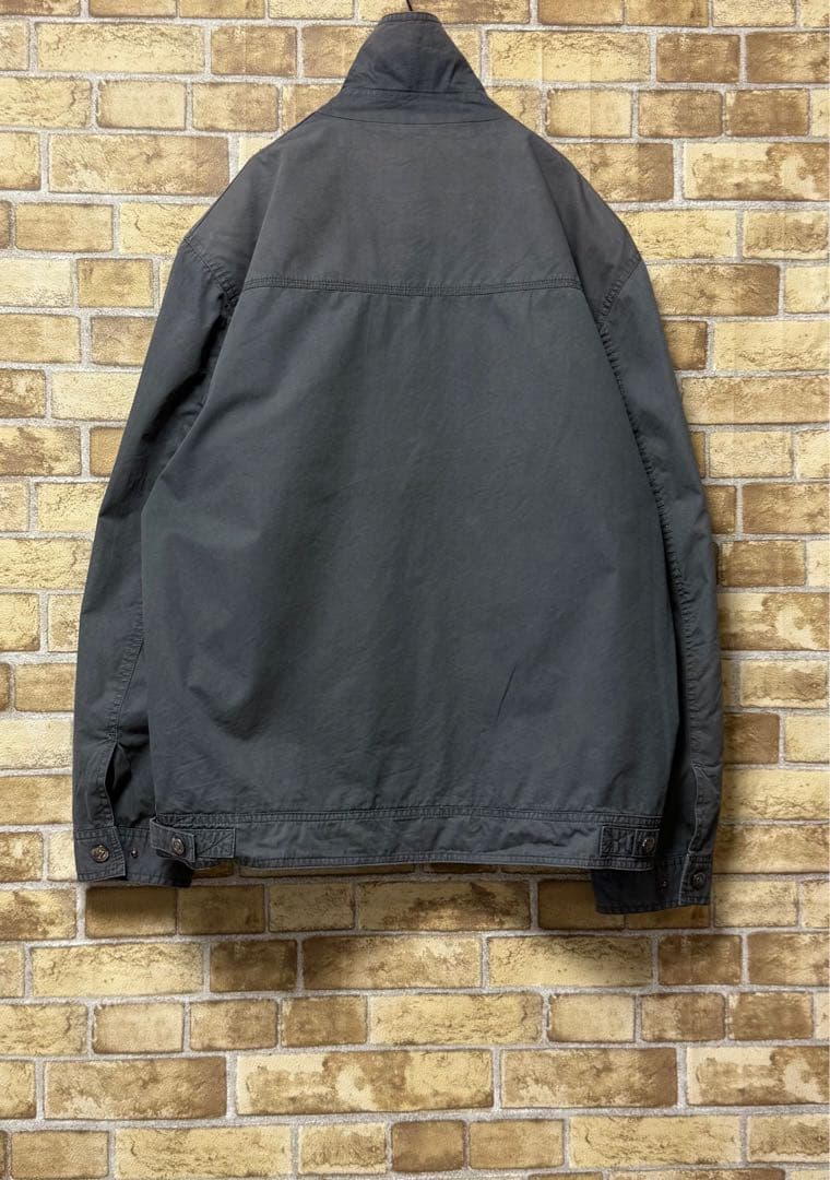 バーバリーロンドン　イングランド製　スイングトップジャケット　刺繍ロゴ　XXL