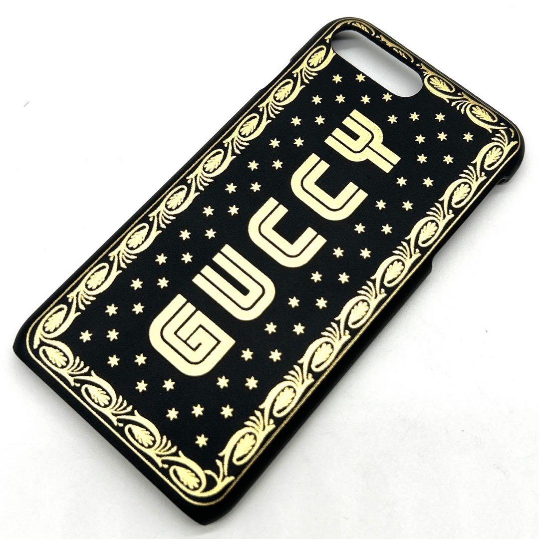 GUCCI グッチ GUCCY スターフレーム iPhone7/8ケース 黒