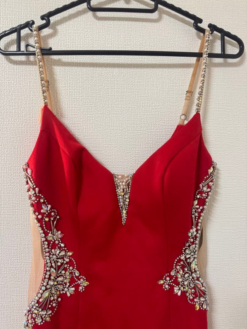 angelR エンジェルアール　赤　ドレス　ビジュー　S