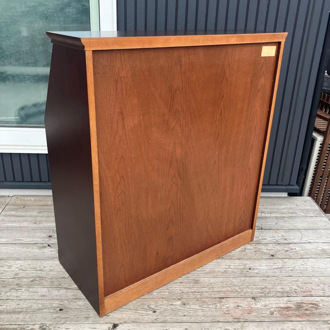 上ヶ嶋木工 旭川家具 英国クラシック 木製ライティングビューロ サイドボード文机