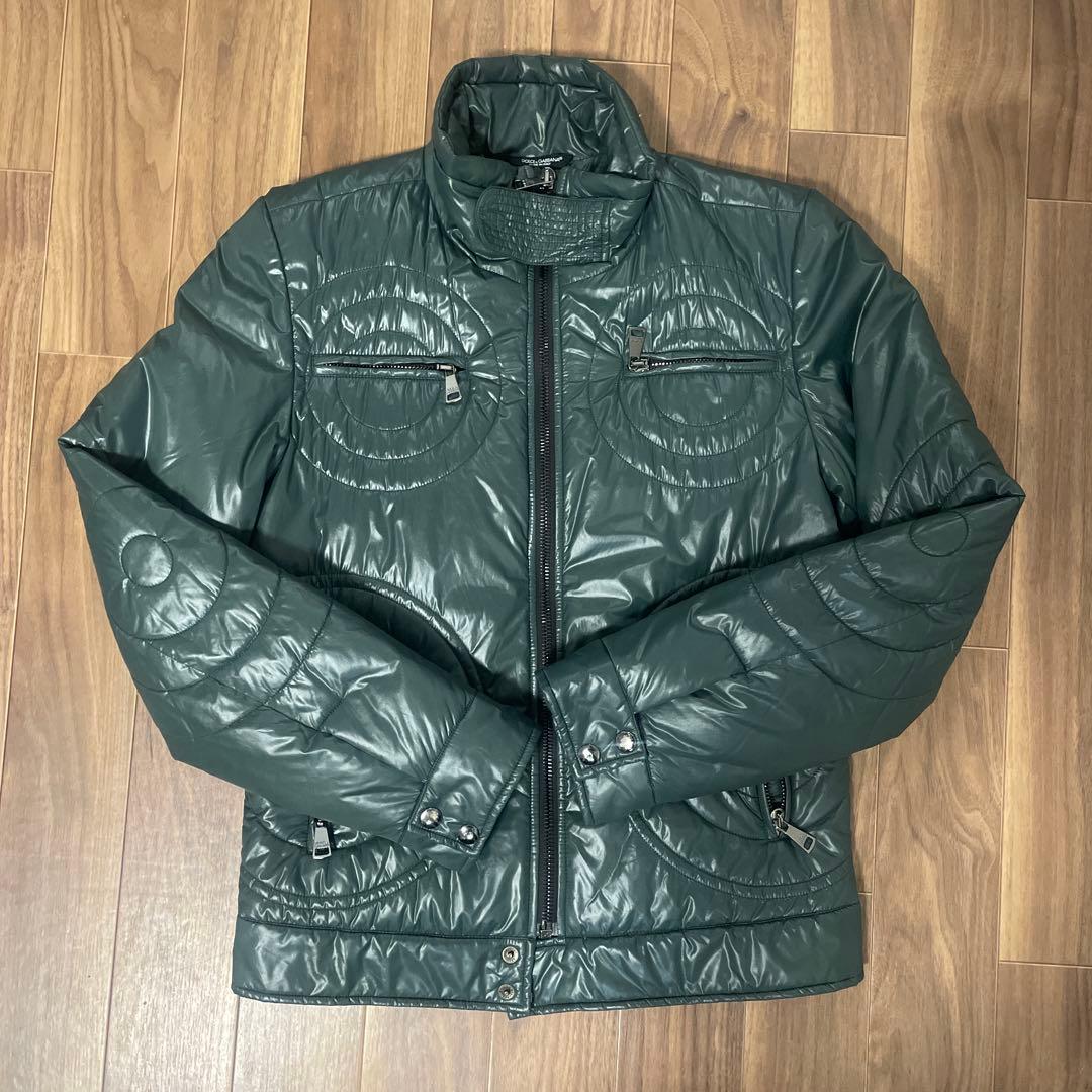 Dolce & Gabbana シングルライダース中綿 ブルゾン　サイズ48