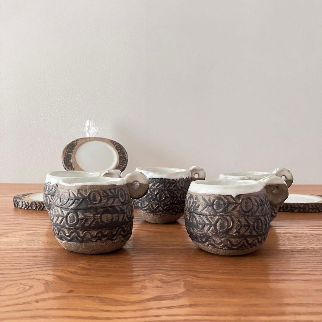 作家もの 陶芸家 カップ&ソーサー（プレート）