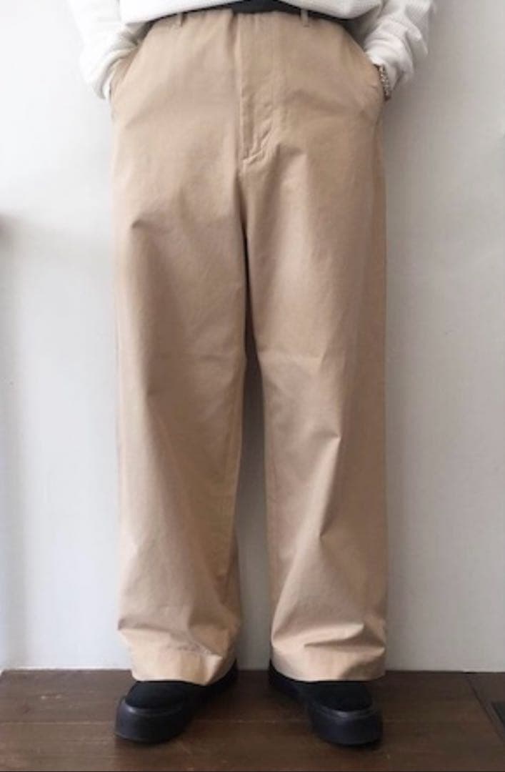 パンツ AURALEE WASHED FINX CHINO WIDE PANTS 4