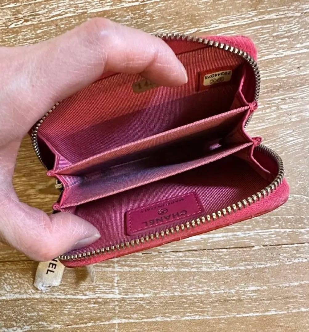 CHANEL ピンク　レザー ケース