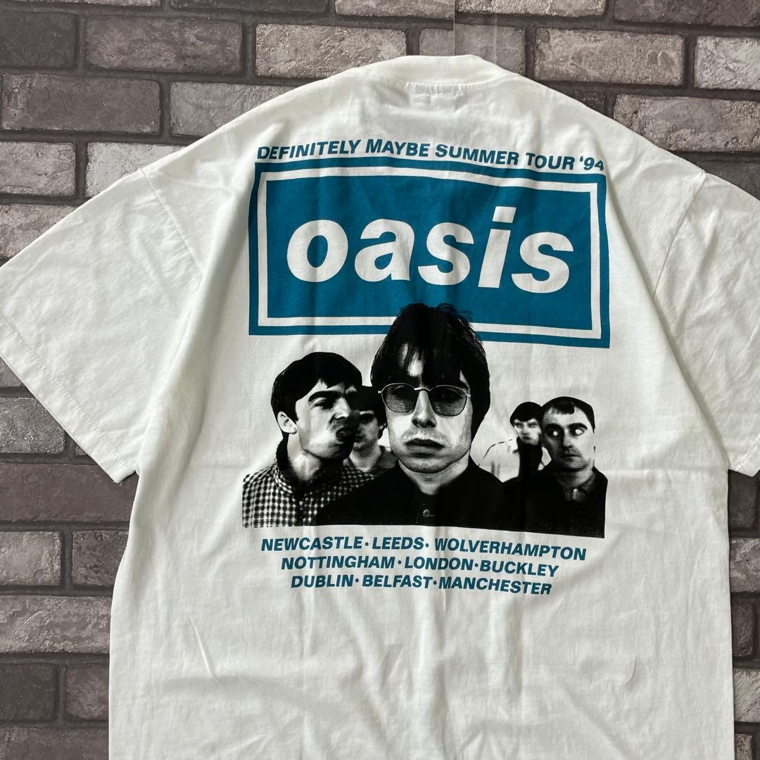 oasis オアシス 94 tour S/S band T shirt xl
