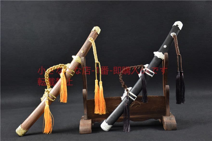 曲げ型簡装唐刀（短めの花梨木鞘）古兵器   武具　刀装具　日本刀　模造刀 居合刀